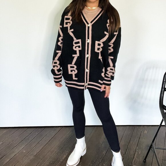 Varsity Saddle Cardigan - Picture 7 of 9